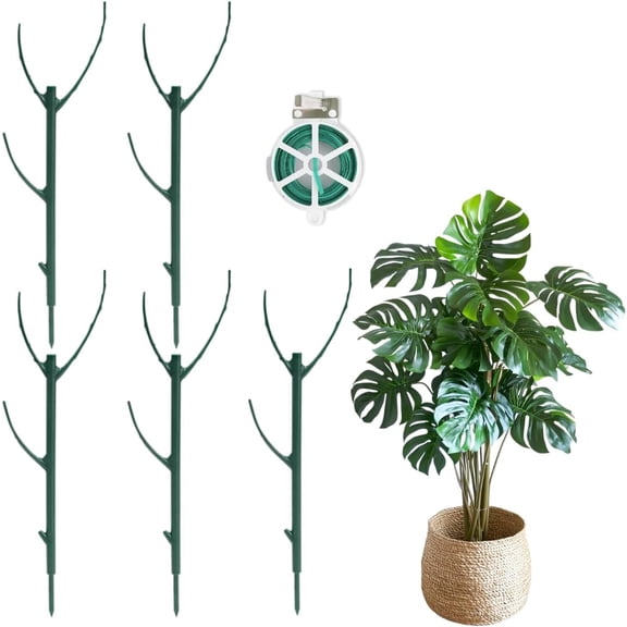 5  Stackable Monstera  Support Stakes, 38inch Climbing Garden  Support Sticks Structures for Indoor Outdoor  Alternative to Moss Pole