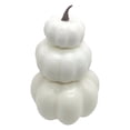 thumbnail image 1 of Under $5 Stackable Pumpkins, Set of 3 Stacked Artificial Pumpkins, Halloween Decoration, Fake Pumpkins for Fall Thanksgiving Halloween Seasonal Holiday Diy Decoration, A, 1 of 5