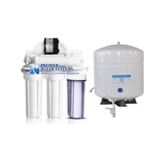 5 Stage Low Pressure Reverse Osmosis Water Filtration System + Permeate Pump, Tank, Faucet