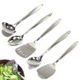 thumbnail image 1 of 5 Stainless Steel Cooking Utensil Set Serving Tools Server Spatula Spoon Kitchen, 1 of 2