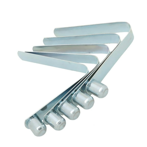 5 Stainless Steel Paddle Tent Pole Push Button Spring Snap Clip Locking Tube Pin - yellow, 8MM x 10MM