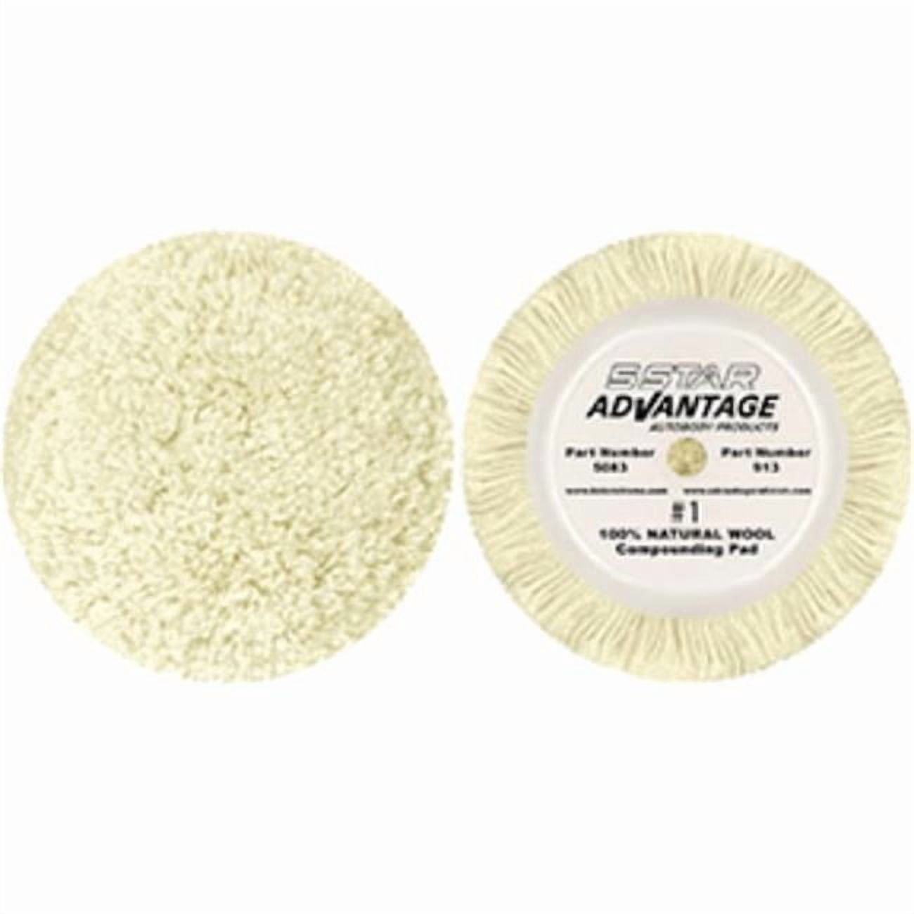 #1 -100% Natural Wool Heavy Compound Pad - HOOK&LOOP CRV CO 5083 ...