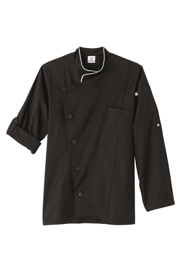 5 Star Chef Unisex Long Sleeve Executive Chef Coat Stret