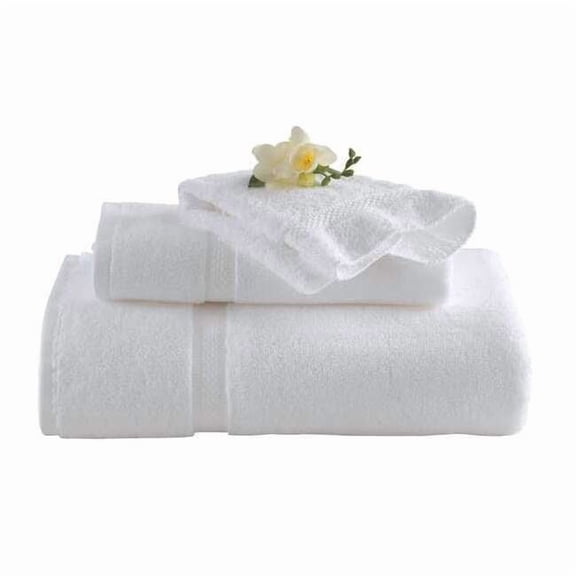 5 Star Hotel Collection Wash Cloth,13 in L,White 7132201