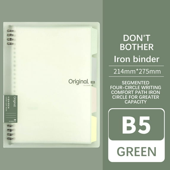 5 Star Notebook B5 Loose Leaf Notebook With Thickened Skin Feel Student Notebook