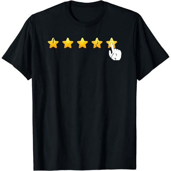 5 Star Rating Delivery Rideshare Driver Food Grocery Shopper T-Shirt
