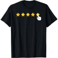 thumbnail image 1 of 5 Star Rating Delivery Rideshare Driver Food Grocery Shopper T-Shirt, 1 of 3
