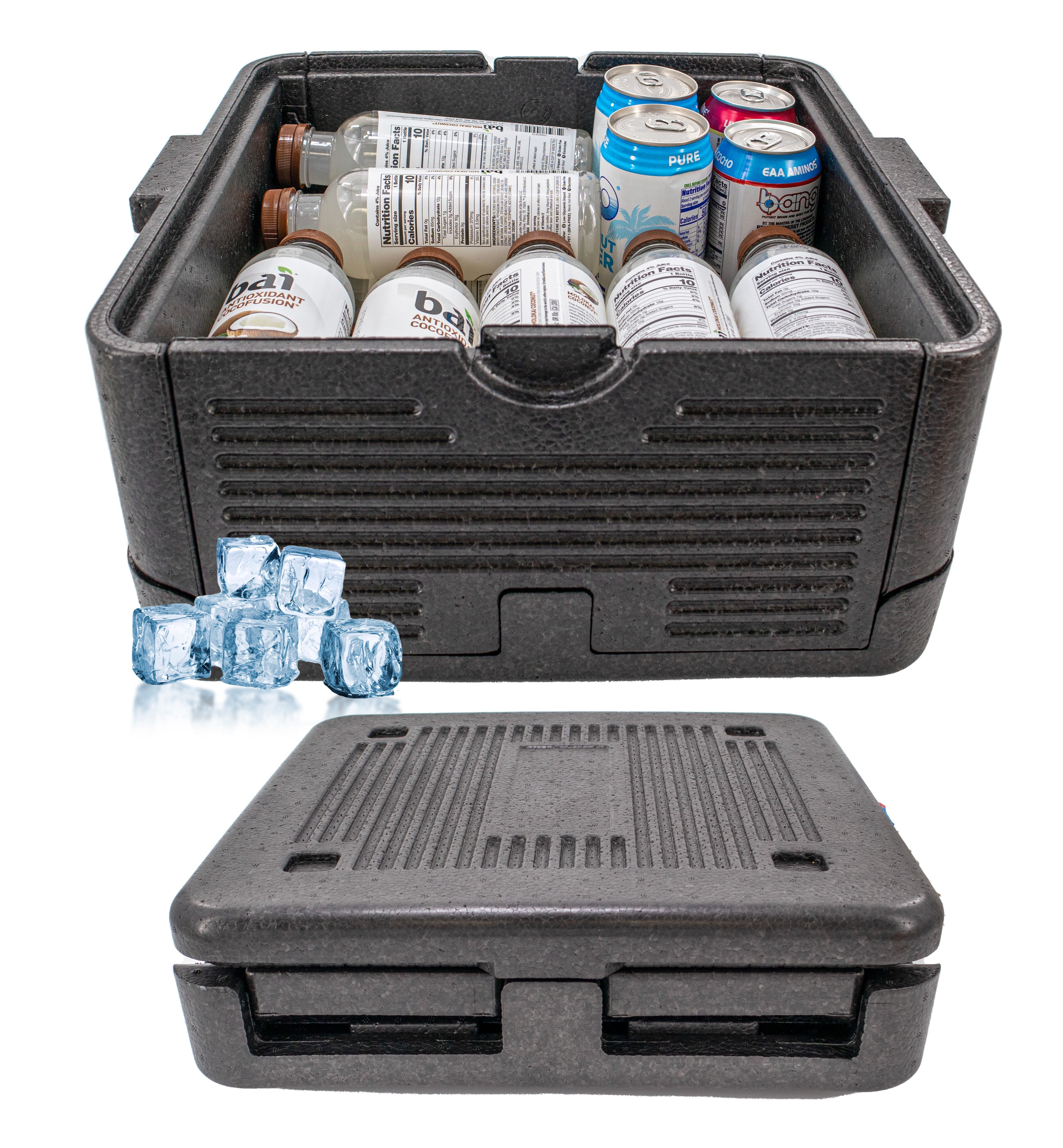 Compactible Cooler Medium Collapsible Foam Cooler Chest - Insulated, Foldable, Portable ...
