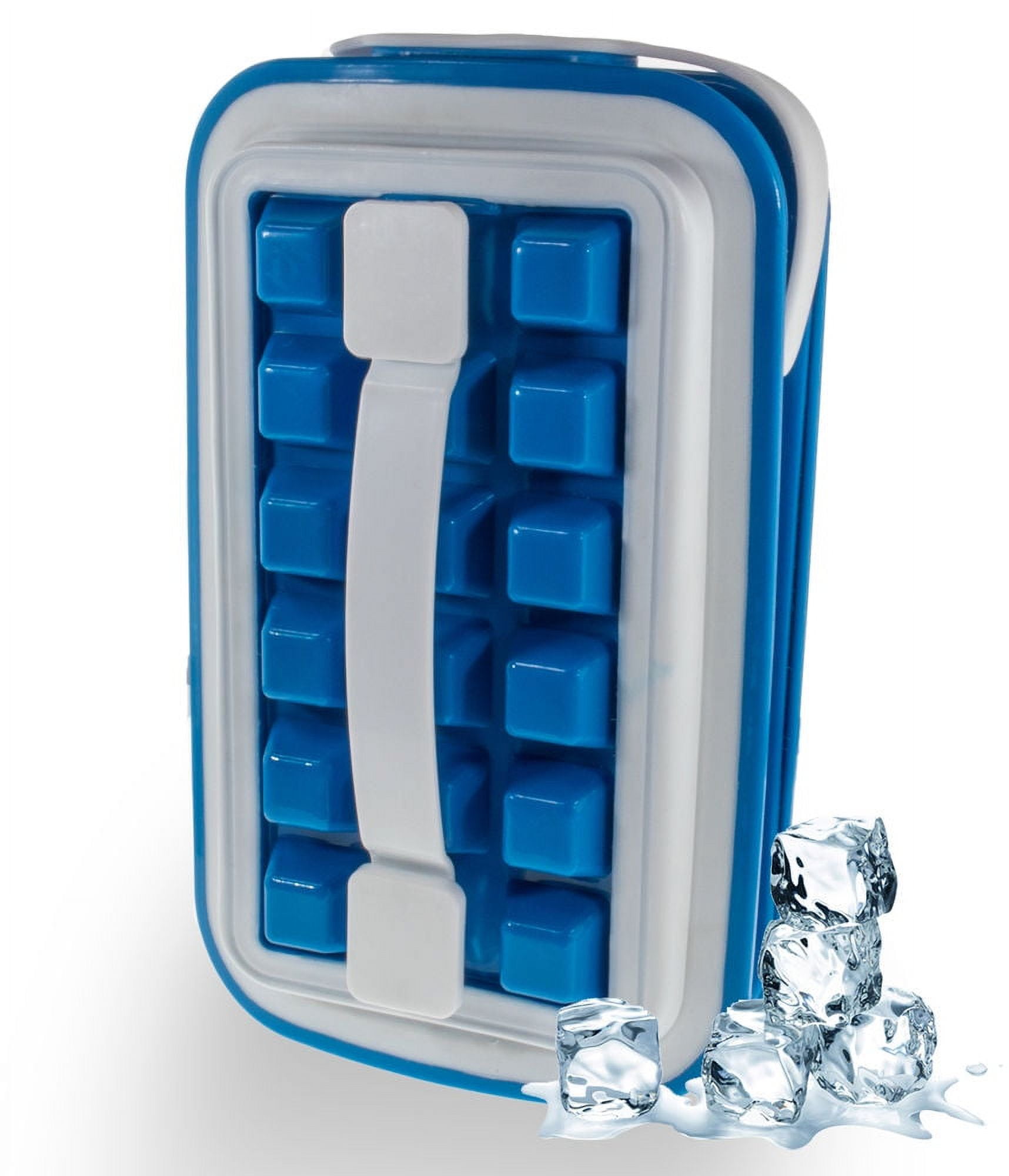 Dropship 1pc Ice Cube Tray Mold With Lid And Bin; 32-cell Ice Cubes Mold; Ice  Tray For Freezer; Ice Freezer Container; Spill-Resistant Removable Lid & Ice  Scoop to Sell Online at a