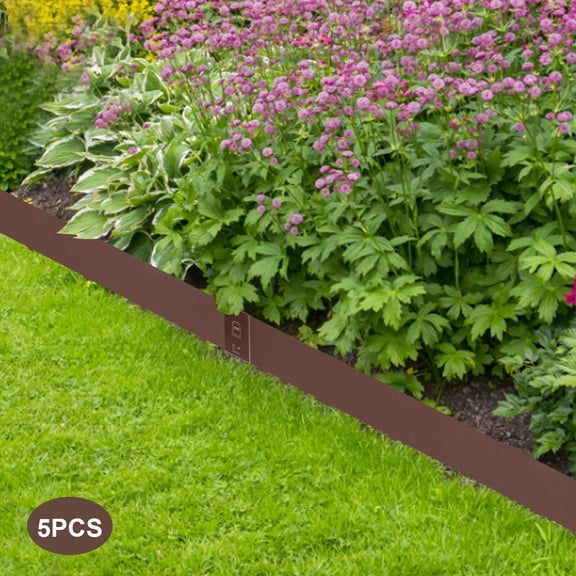 5 Steel Lawn Edging Metal Landscape Edging Garden Border Metal Barrier 3"x39" for gardens, paths, lawns