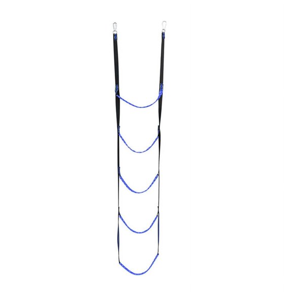 5 Step Boat Rope Ladder Blue Nylon Boarding Ladder For Kayak Sailboat Inflatable Boat