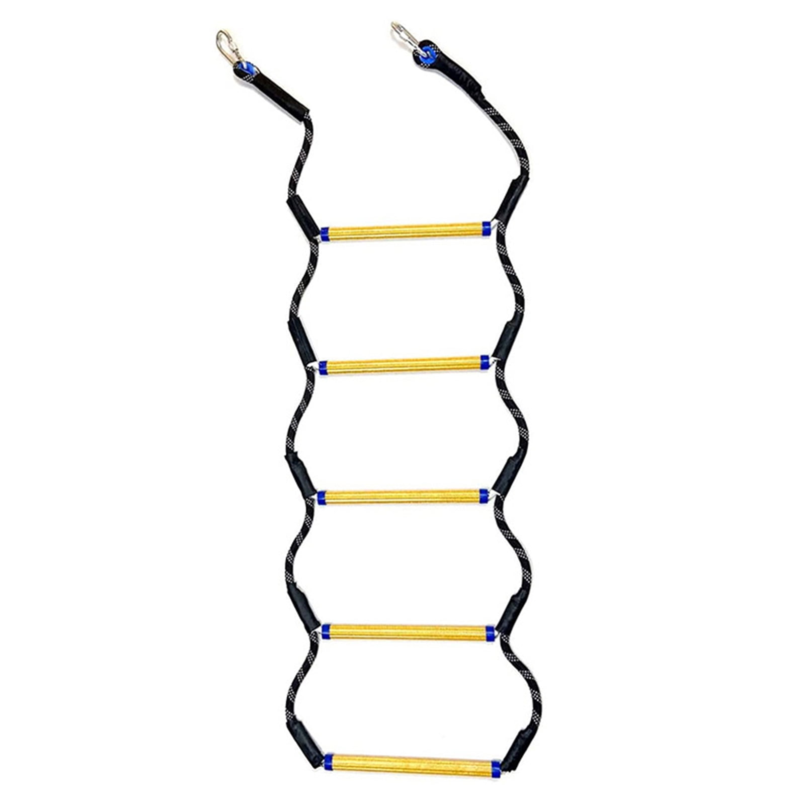 Hocca Rope Ladder 5 Step Boat Rope Ladder Portable Marine Boarding Rope Ladder Heavy Duty ...