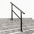 thumbnail image 1 of 5 Step Hand Rails for Outdoor Steps,Porch Railing for Stairs Fits 4 or 5 Steps, Deck Railing, Black, 1 of 7