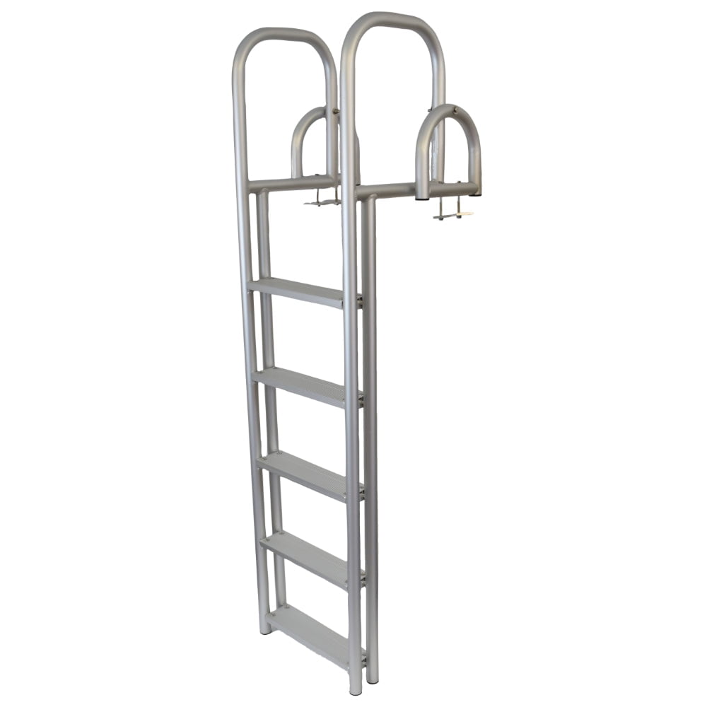 5-Step Heavy Duty Dock Ladder Anodized Aluminum Flip Up - Walmart.com