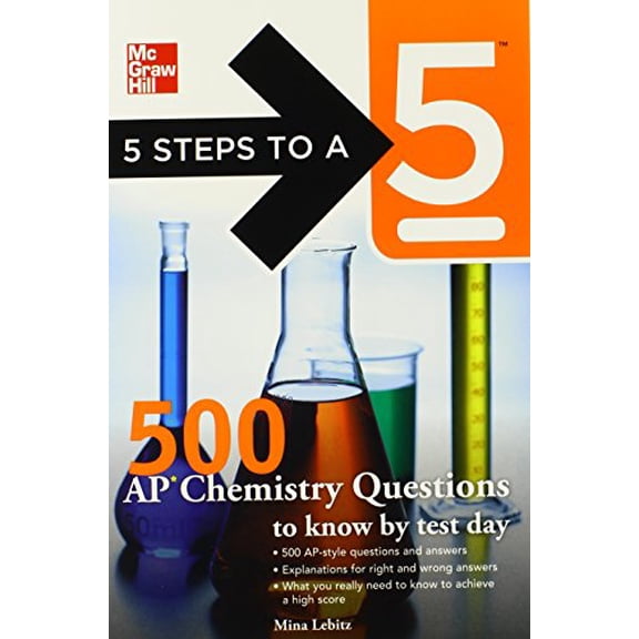 Pre-Owned 500 AP Chemistry Questions to Know by Test Day (Paperback) 007177405X 9780071774055
