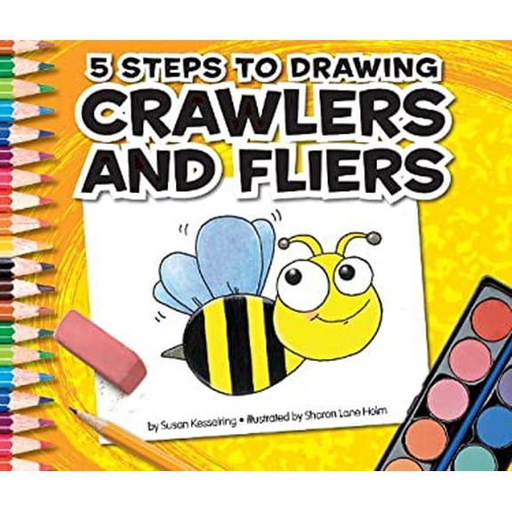 Pre-Owned 5 Steps to Drawing Crawlers and Fliers (Library Binding) 9781609731946