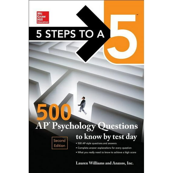 5 Steps to a 5: 5 Steps to a 5: 500 AP Psychology Questions to Know by Test Day, Second Edition (Edition 2) (Paperback)