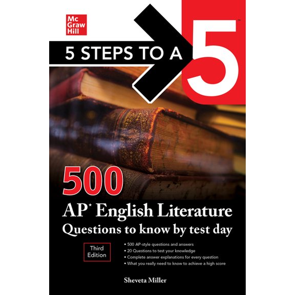 5 Steps to a 5: 500 AP English Literature Questions to Know by Test Day, Third Edition, (Paperback)