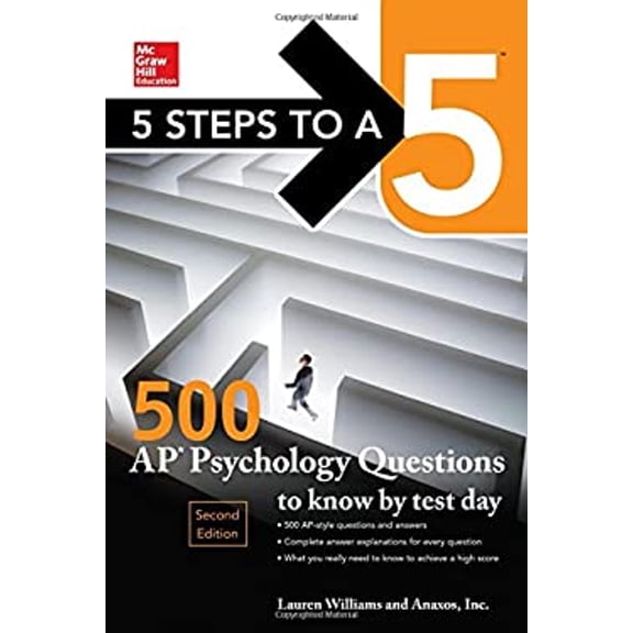 Pre-Owned 5 Steps to a 5: 500 AP Psychology Questions to Know by Test Day, Second Edition (McGraw-Hill 5 Steps to A 5), 9781259836732, 1259836738, Paperback, 2 edition