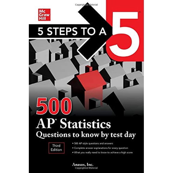 Pre-Owned 5 Steps to a 5: 500 AP Statistics Questions to Know by Test Day, Third Edition (Paperback) 1260459799 9781260459791