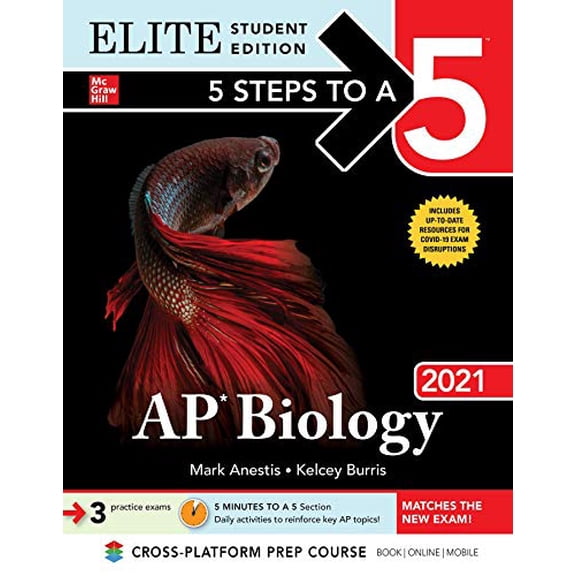 Pre-Owned 5 Steps to a 5: AP Biology 2021 Elite Student Edition (Paperback) 1260464415 9781260464412