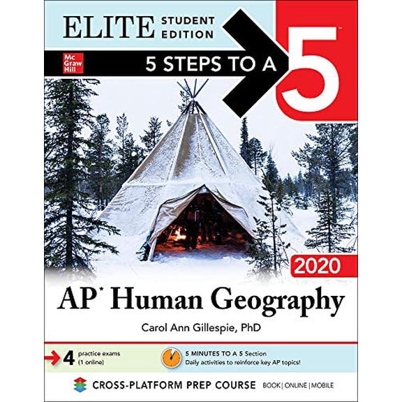 Pre-Owned 5 Steps to a 5: AP Human Geography 2020 Elite Student Edition (Paperback) 1260455793 9781260455793