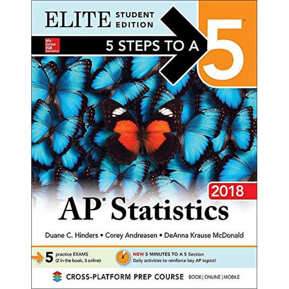 Pre-Owned 5 Steps to a 5: AP Statistics 2018, Elite Student Edition Paperback