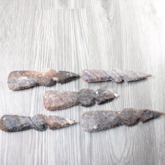 5 Stone Ornamental Tomahawk Heads  #0954    Axe Hatchet Ax