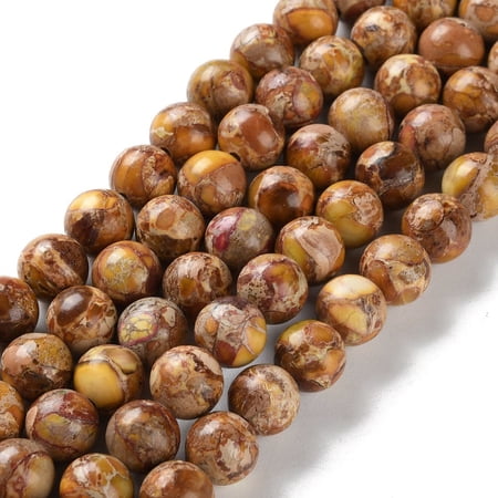 5 Strand Dyed Natural Regalite/Imperial Jasper/Sea Sediment Jasper Beads Strands Round Peru 8mm Hole: 1.2mm about 23pcs/strand 7.64''(19.4cm)