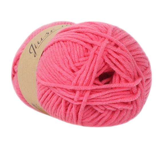 5-Strand Milk Cotton Knitting Yarn, Torqee Breathable Crochet Craft Yarn, DIY Hand Knitting Thread, for Hat Making, Scarf Making and Small Craft Projects, Color J