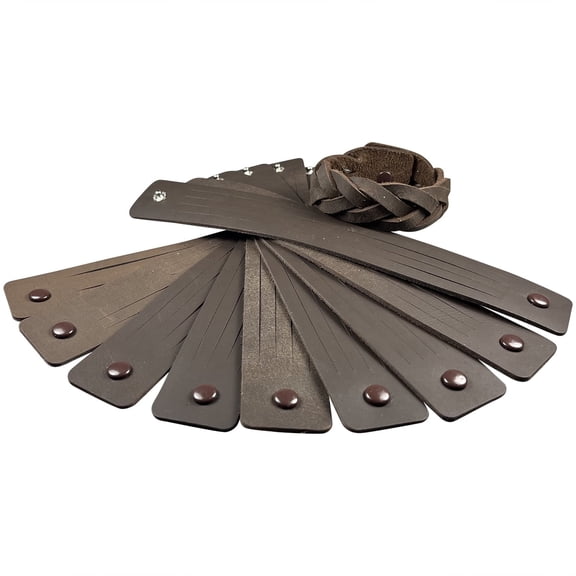 5-Strand Mystery Braid Bracelet Kit - Brown 10 Pack