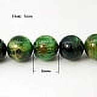 5 Strand Natural Green Tiger Eye Beads Strands Dyed & Heated Round Green 8mm