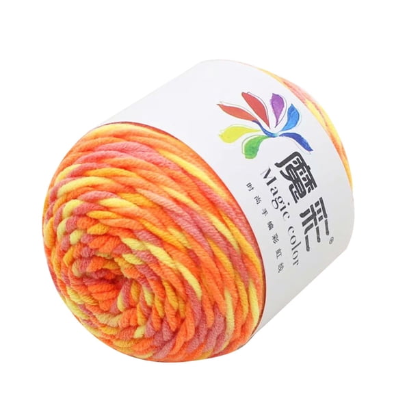 5 Strands Of Rainbow Cotton Crochet Diy Sweater Scarf Line Cotton Wool Thread