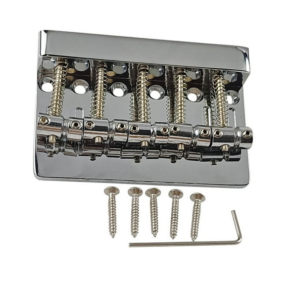 5 String Bass Bridge Electric Bass Guitar Accessories Bass Bridge Assembly Kits