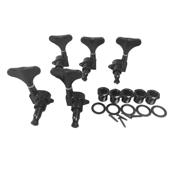 5 String Bass Guitar Tuners Tuning Key Pegs Machine Head Instruments Parts