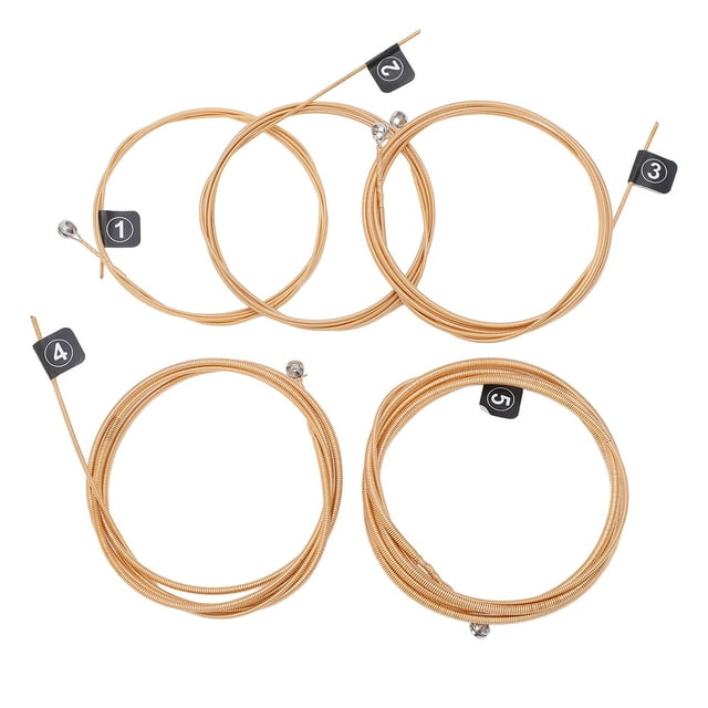 5 String Bass Strings Replacement Professional Metal Wooden Bass Guitar Strings Musical