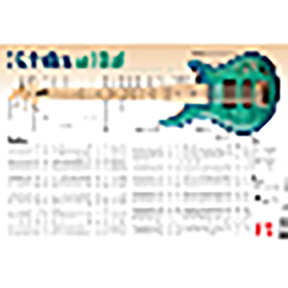 5-String Bass Wall Chart, (Paperback)