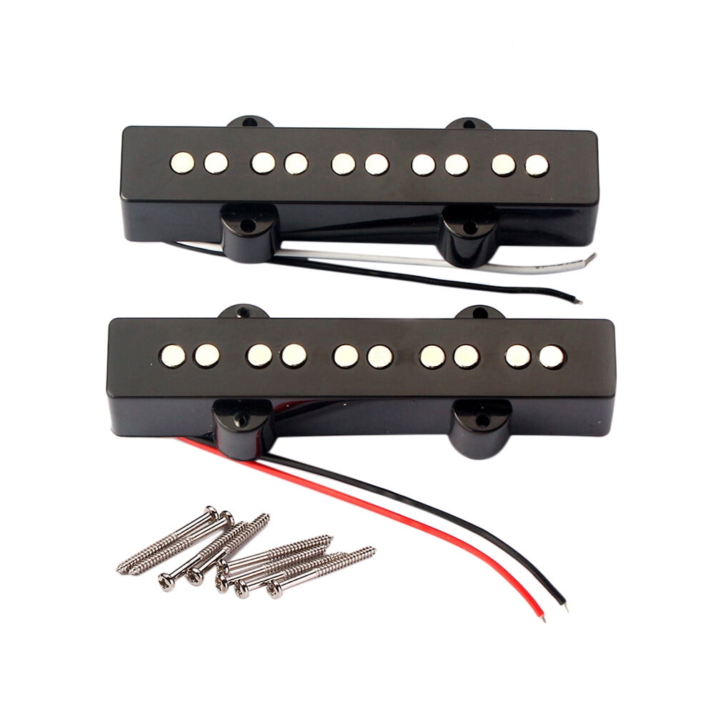 5 String Electric Bass Pickups Bridge Neck Pickups Set for Jazz JB Bass