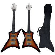 5 String fretless bass/ 5 string Fanned Fret Bass Busuyi Guitar + Bag