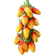 5 Strings Artificial Fruit Hanging Strings, Fake Mango Bunch Lifelike Fruit Photography Props for Home Kitchen Hanging Ornaments Farmhouse Decoration