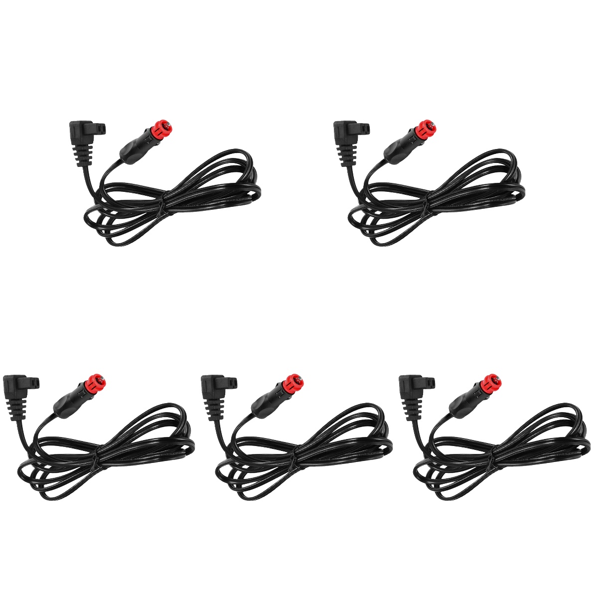 5 Strip Car Mini Refrigerator Compressor Power Cord German Style Red