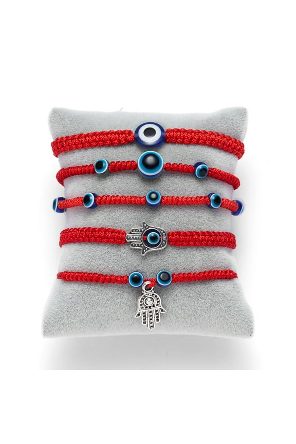 5 Style Hand Braided Red Thread Bracelet Charm Turkish Evil Eye String Lucky Braclet For Men Women Brithdays Gift Jewelry