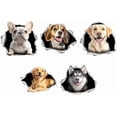 thumbnail image 1 of 5 Styles Cute Dog Breeds Vinyl Decal Stickers Labrador Golden Retriever Vinyl Decal Self Adhesive Waterproof Car Window Sign Stickers for Windows Cars Trucks Skateboard Wall Cup Laptop Multi-color, 1 of 9