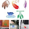 thumbnail image 1 of 5 Styles Feather Vinyl Decal Stickers Feather Sticker Vinyl Decal Colorful Feather Arrow Reflective Waterproof Car Window Decals for Bumper Window Cars Truck Skateboard Cup Laptop Notebook, 1 of 8