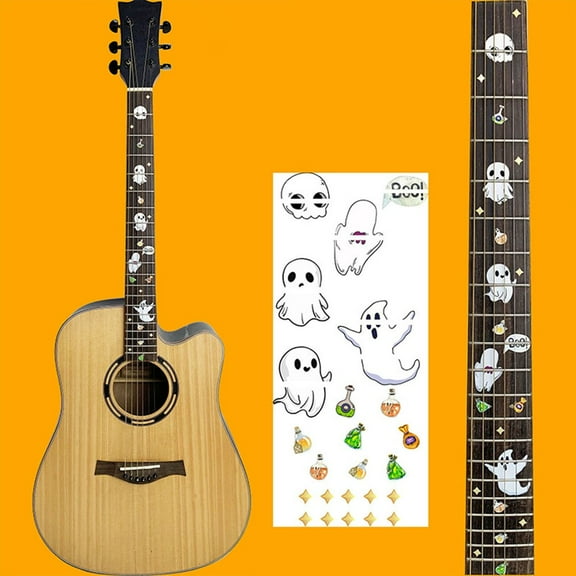 5 Styles Fretboard Sticker Guitar Neck Decorations Ukulele Guitar Bass Parts
