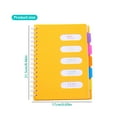 thumbnail image 1 of 5 Subject Notebook, 8.46 Inch x 6.69 Inch B5 Spiral Notebook, 5 Sheets Colorful Movable Dividers, Pink, 1 of 9