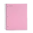 thumbnail image 1 of Mintra 5 Subject Spiral Notebook - Pink - College Ruled - Durable Poly Cover/5 Poly Pockets/200 Sheets, 1 of 11