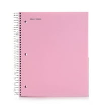 5 Subject Notebook - College Ruled - Durable Poly Cover/5 Poly Pockets/200 Sheets