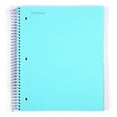 thumbnail image 1 of mintra office durable spiral notebooks, 5 subject, 200 sheets,poly pockets, moisture resistant cover, school, office, business, professional (teal, college ruled 1pk), 1 of 11