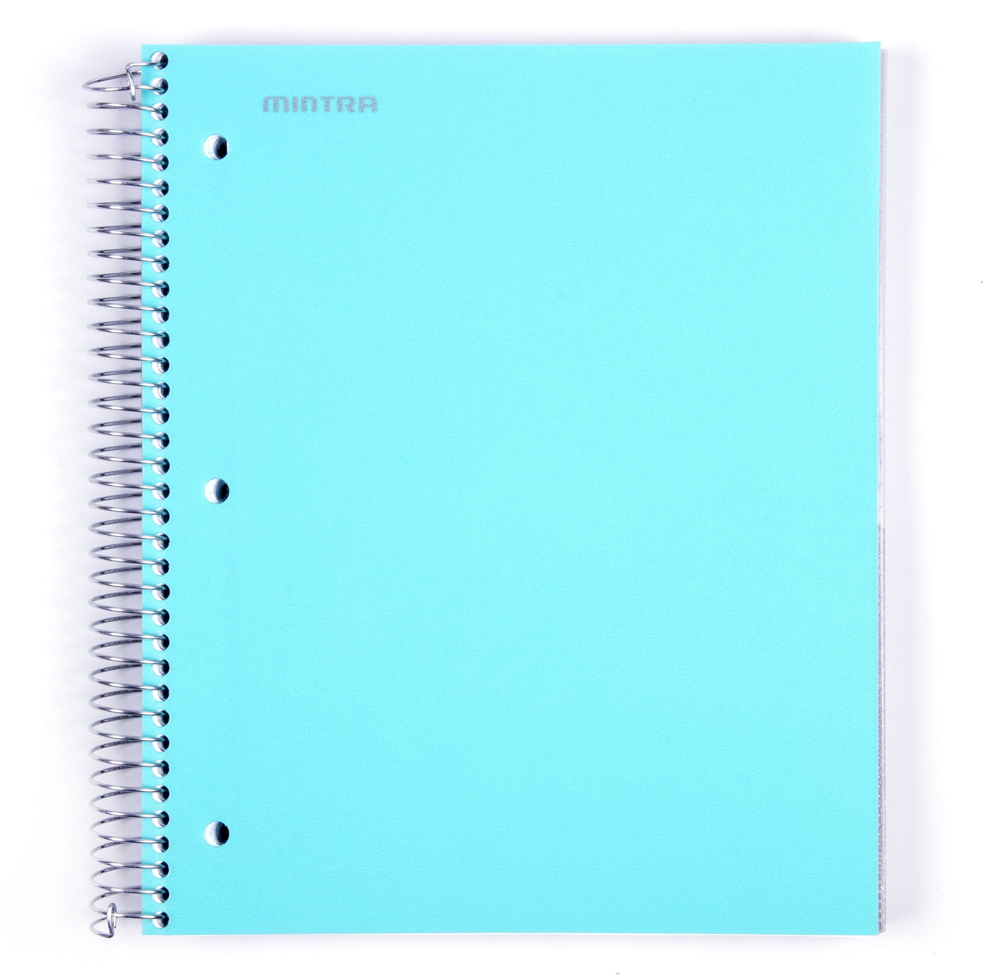 5 Subject Notebook - College Ruled - Durable Poly Cover/5 Poly Pockets/200 Sheets
